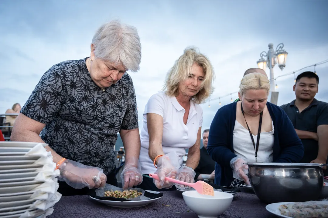 Cooking class on cruise