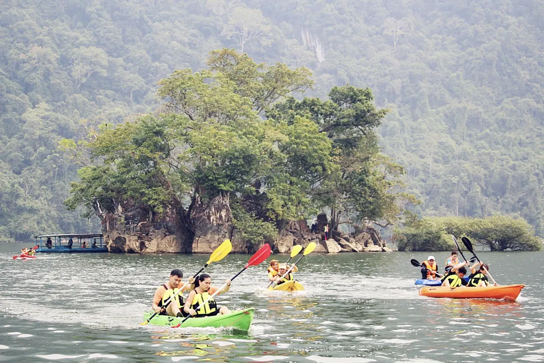 Kayaking on Ba Be Lake is an experience you simply can't miss