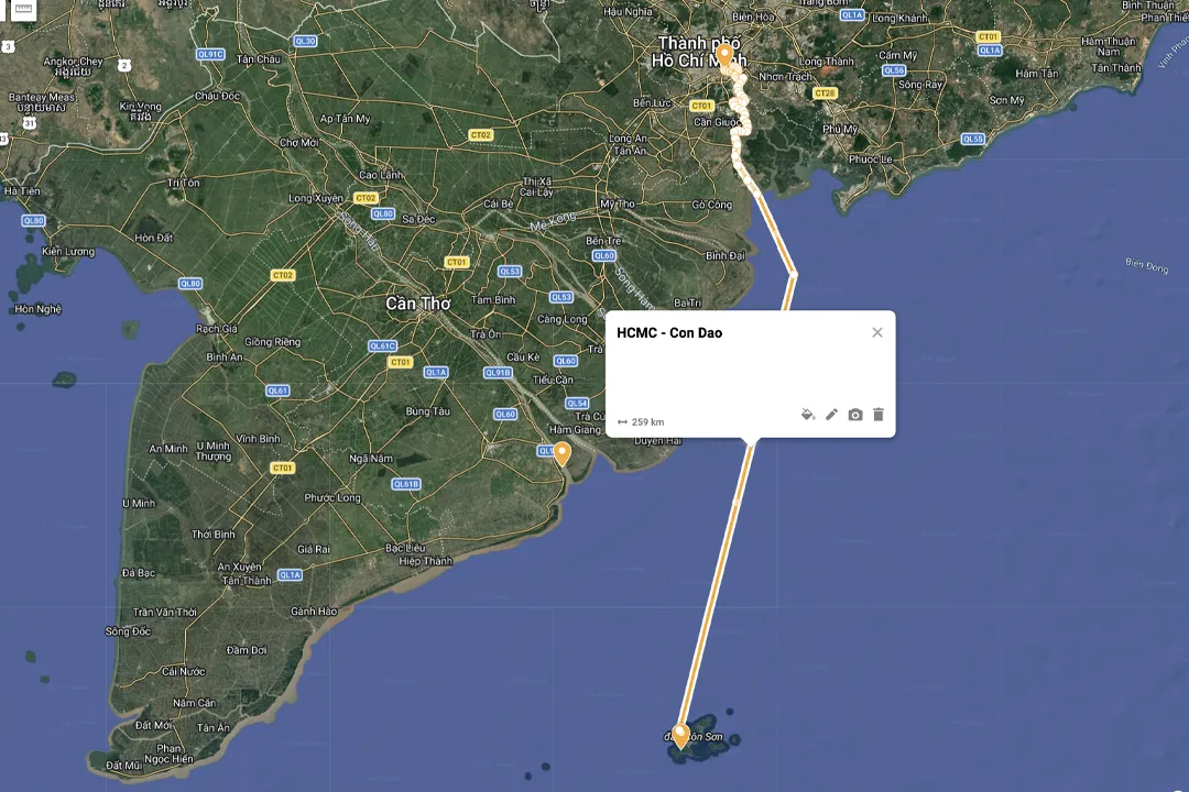 HCMC - Con Dao Route