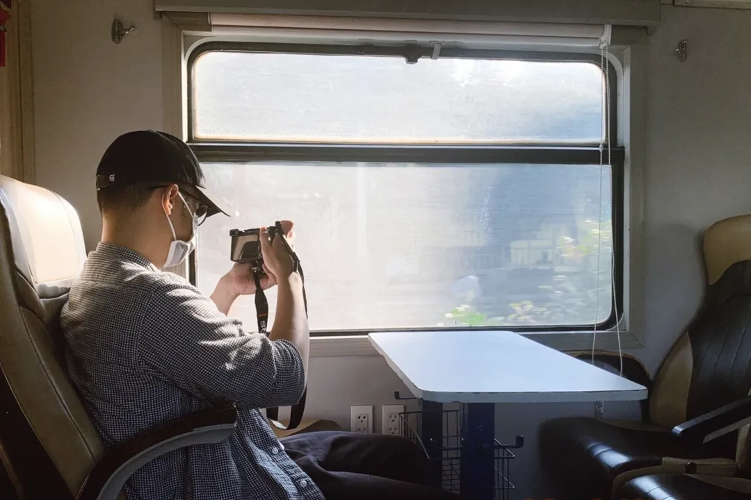 You get a unique view of the landscape that isn't visible from the highway when travel with train