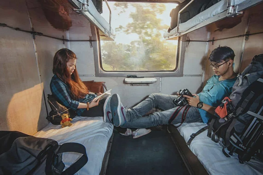 4-Berth Sleeper Cabin has the under-bed area is slightly taller