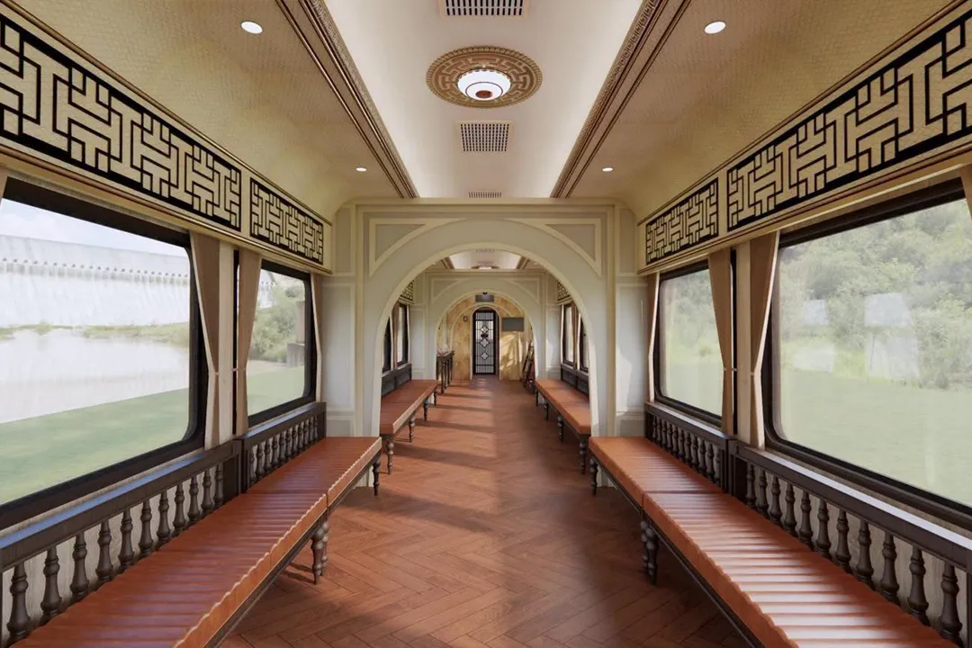 A panoramic view of the passenger cabin on the HQ1 vessel - 2
