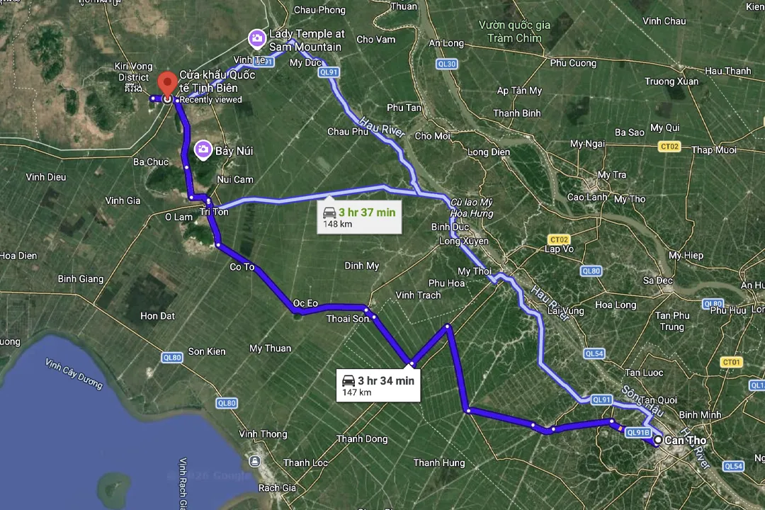 Can Tho - Tinh Bien Border Route