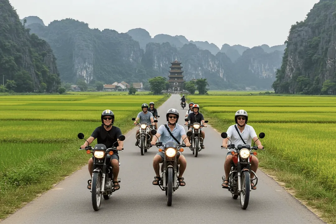 Riding a motorbike from Ninh Binh to Ha Long is an exciting experience, but also very adventurous.