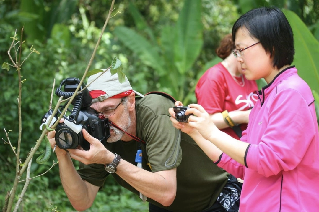 Tourists in Bu Gia Map National Park