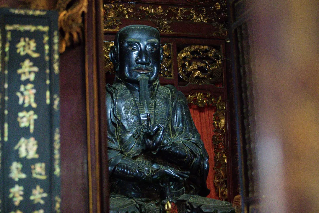 Quan Thanh Taoist Temple - A Black Copper Statue