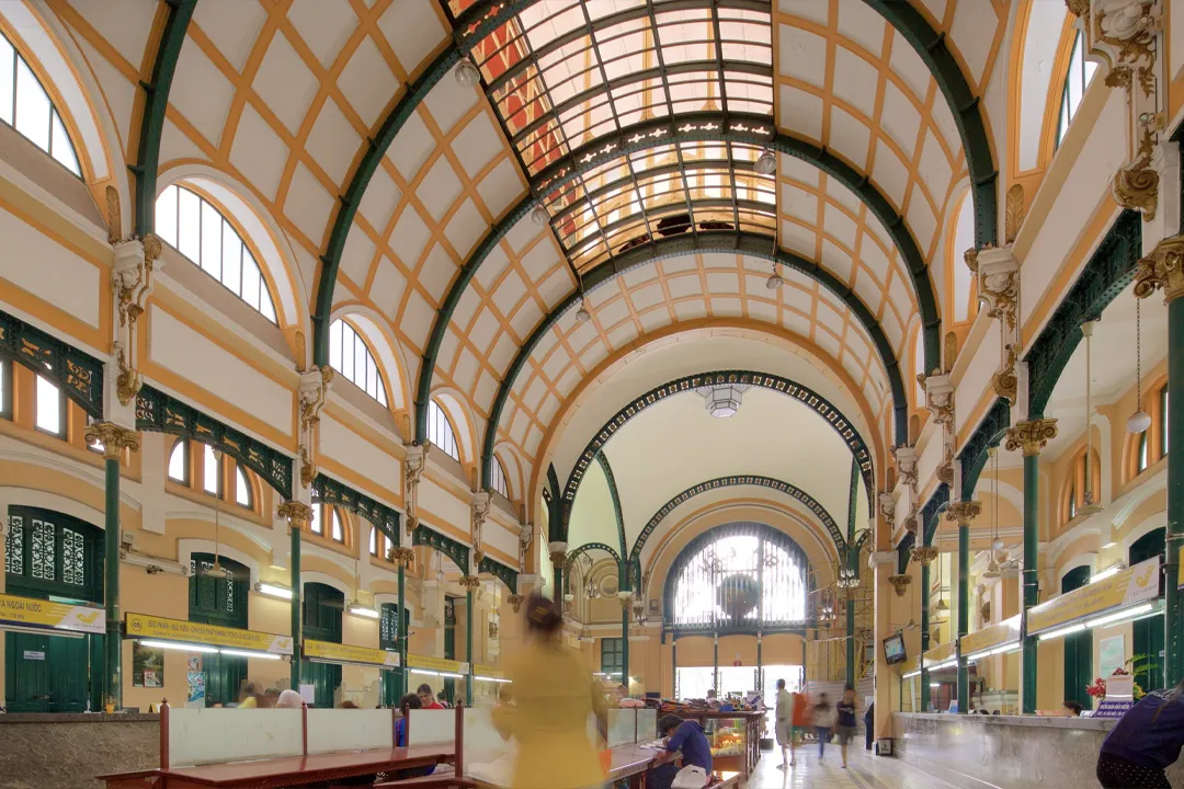 European design of Saigon Central Post Office