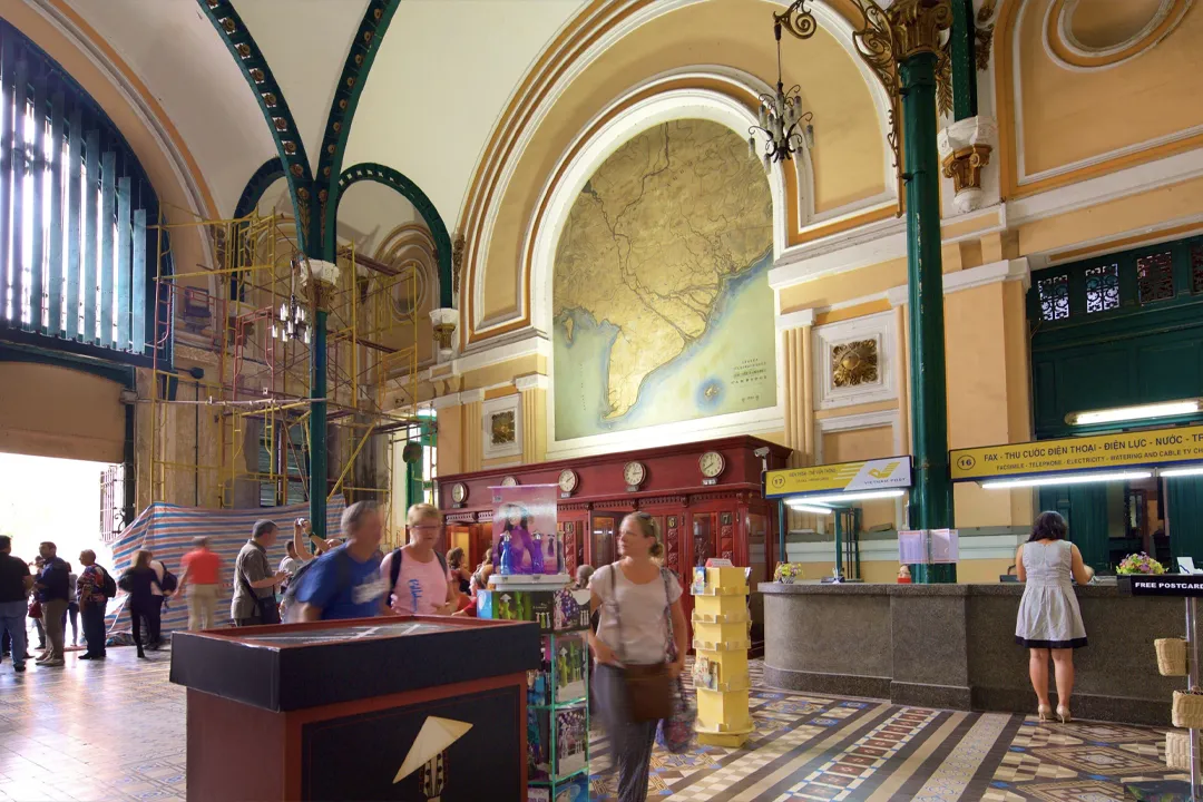 Main Hall of Saigon Central Post Office