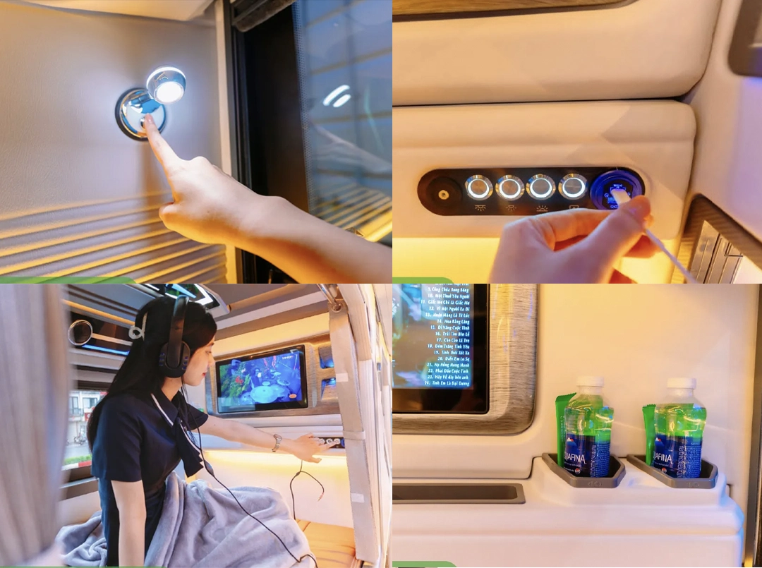 Hue to Ninh Binh VIP cabin sleeping bus - Facilities