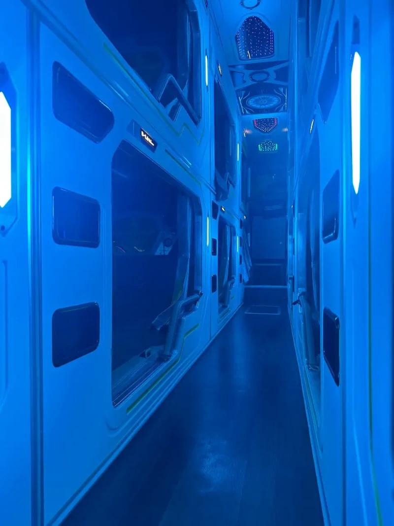 Da Nang to Hanoi VIP cabin sleeping bus  no 1 