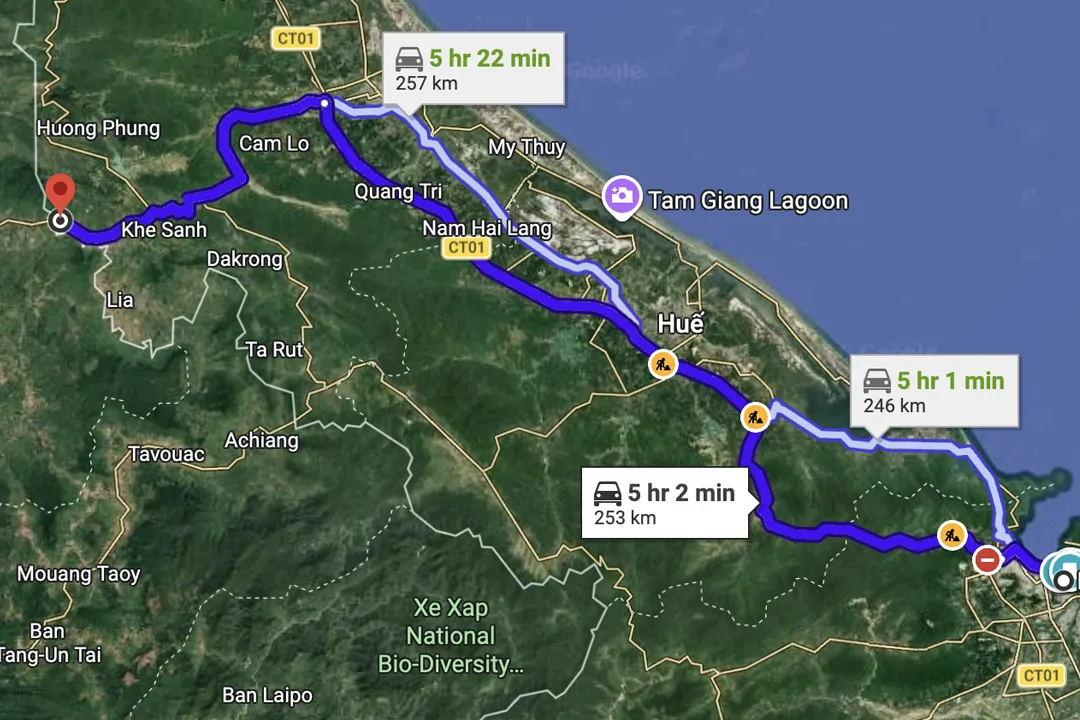 Da Nang - Lao Bao Route