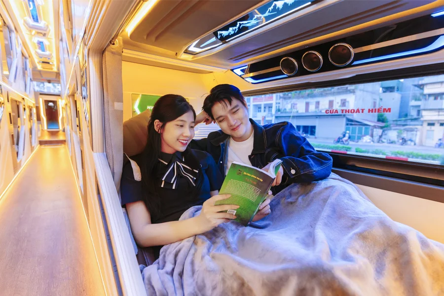 Da Nang to Dong Hoi VIP cabin bus - Double Berth/Cabin