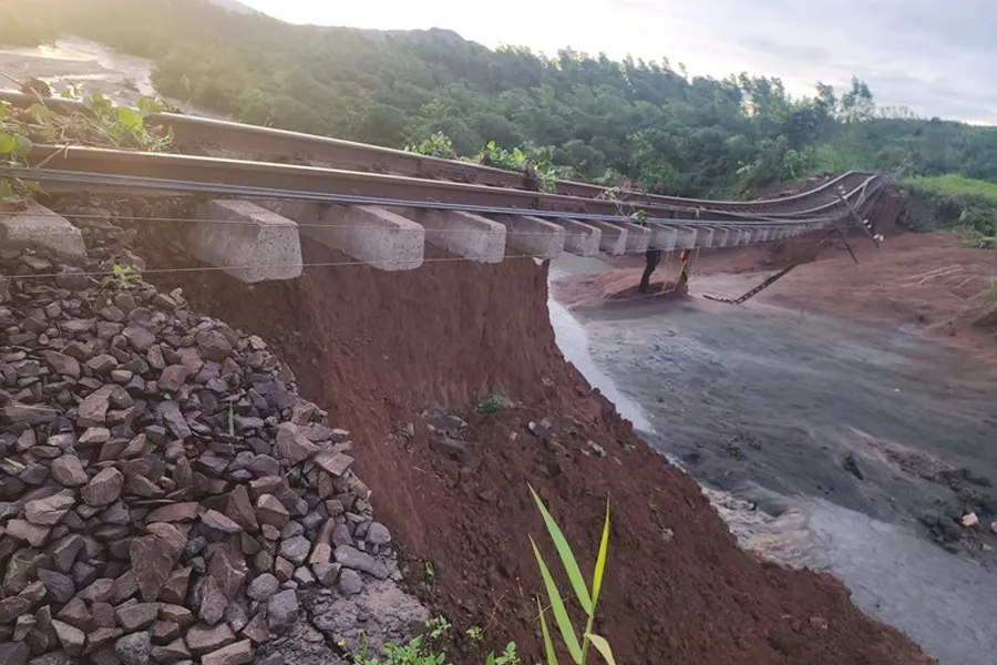 Damage to railway infrastructure,