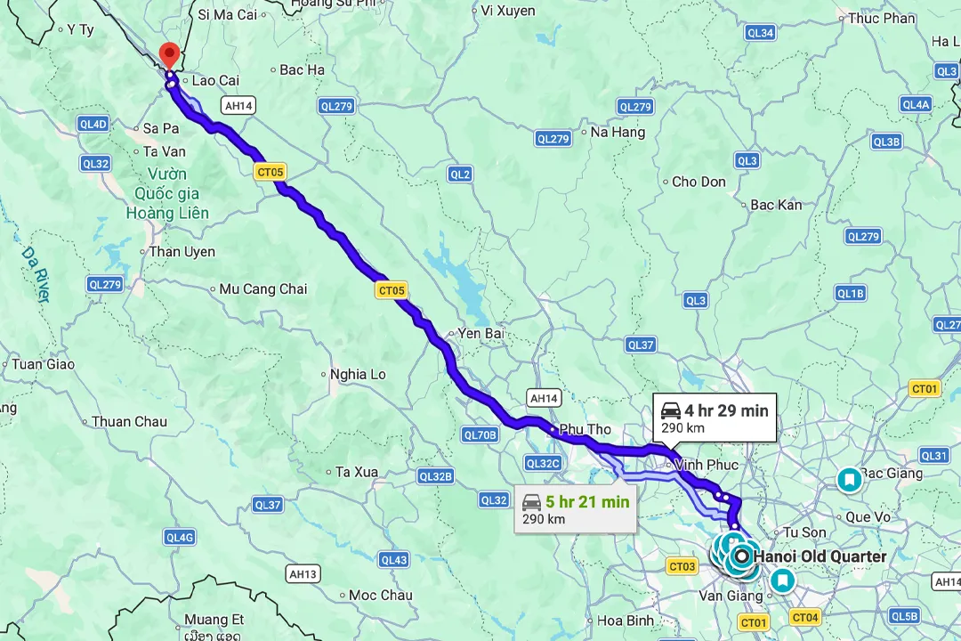Hekou - Hanoi Route