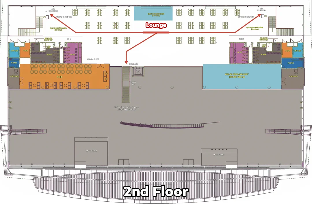 Floor Plan of the 2nd Floor of the Tho Xuan Airport Passenger Terminal, Thanh Hóa