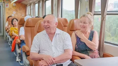 Hue to Lang Co beach by Heritage Tourist Train HD1 & HD3 