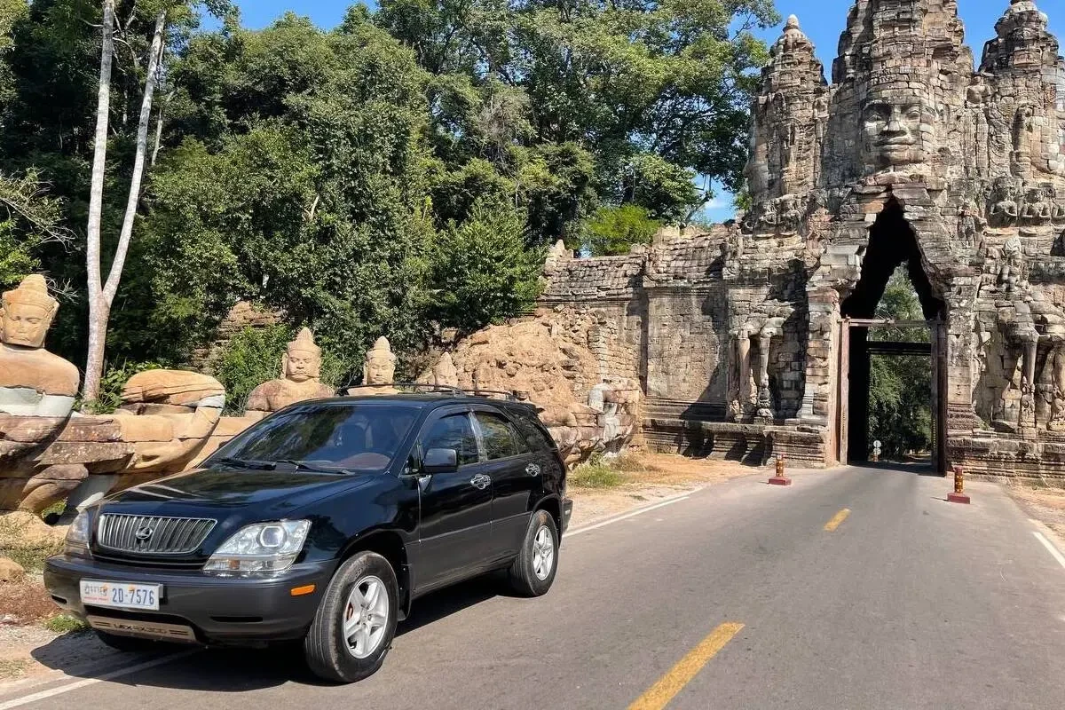 Phnom Penh to Koh Krabey Private Island Jetty private car 8
