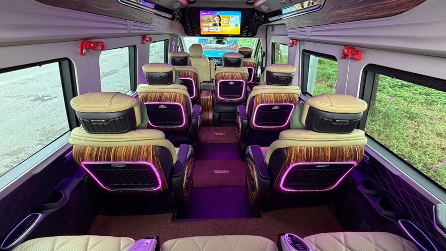 Ho Chi Minh City to Can Tho luxury limousine van 2
