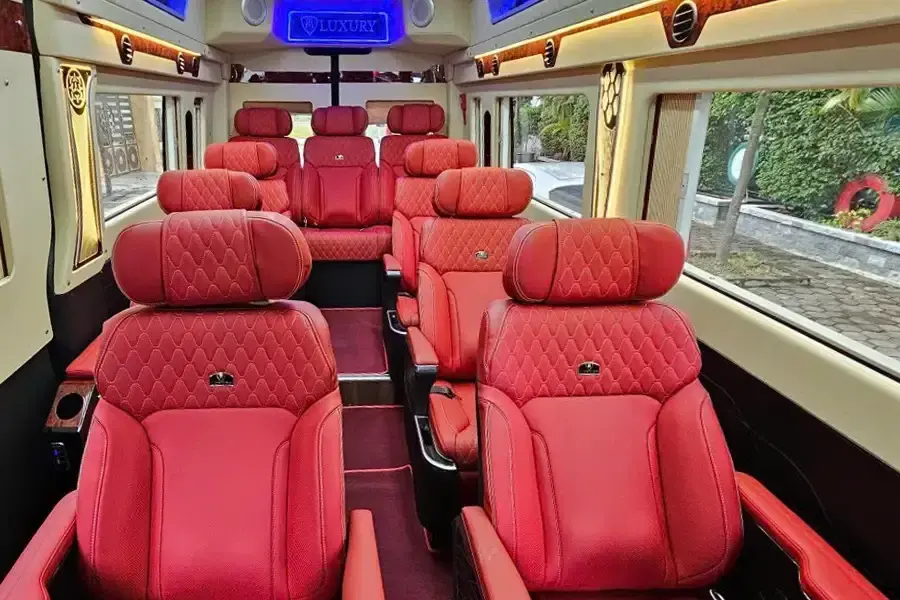 Sapa to Ninh Binh luxury limousine van 4