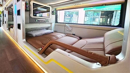 Phong Nha to Halong Bay VIP cabin sleeping bus