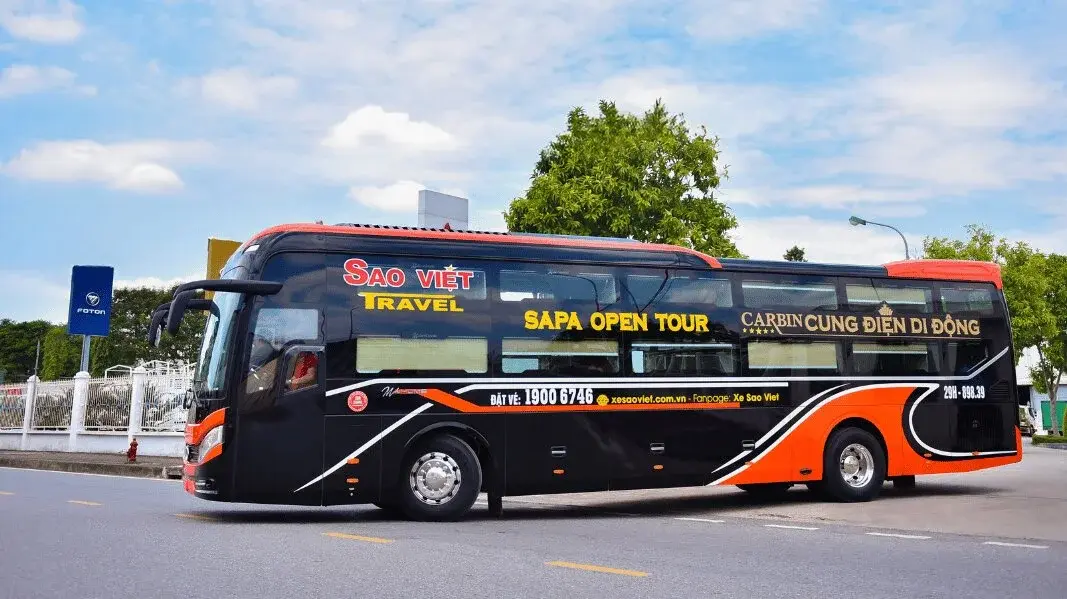 Hanoi airport to Sapa by Sao Viet Cabin bus