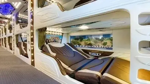 Ha Giang to Hanoi VIP cabin sleep bus