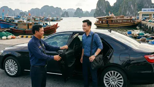 Hanoi to Cai Rong port terminal private car